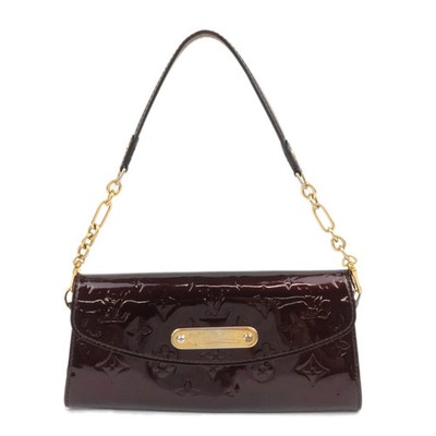 Louis Vuitton Monogram Vernis Sunset Boulevard Handbag Amarant M93542 Authentic