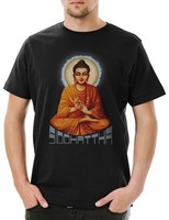 Siddhattha Gotama Vintage Herren T-Shirt Yantra Hinduism Buddhism Buddhismus