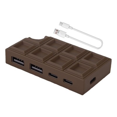 USB C 4 Port Splitter Power Adapter Multiple Expander Adapter USB Splitter For