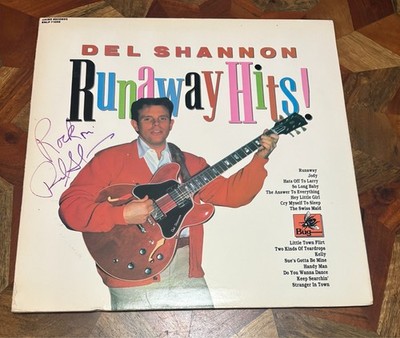 DEL SHANNON LP Runaway Hits RHINO / SIGNED AUTOGRAPHED