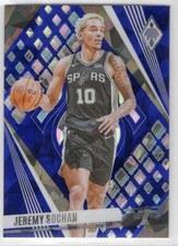 2023-24 Panini Phoenix Blue Cracked Ice - Jeremy Sochan #24