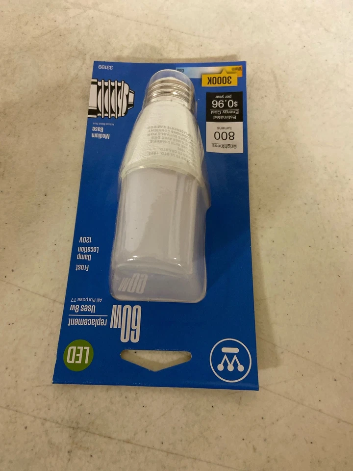 Westinghouse 3319920 (4) 8W T7 LED Bulbs, E26 Base - Frost - Image 3 of 3