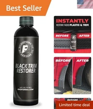 USA-Made Black Plastic Trim Restorer - Lasting Performance & Scratch Concealer