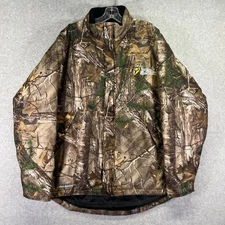 Scent Blocker Jacket Mens XL Camo Rain Blocker Waterproof Insulated Hunting Coat