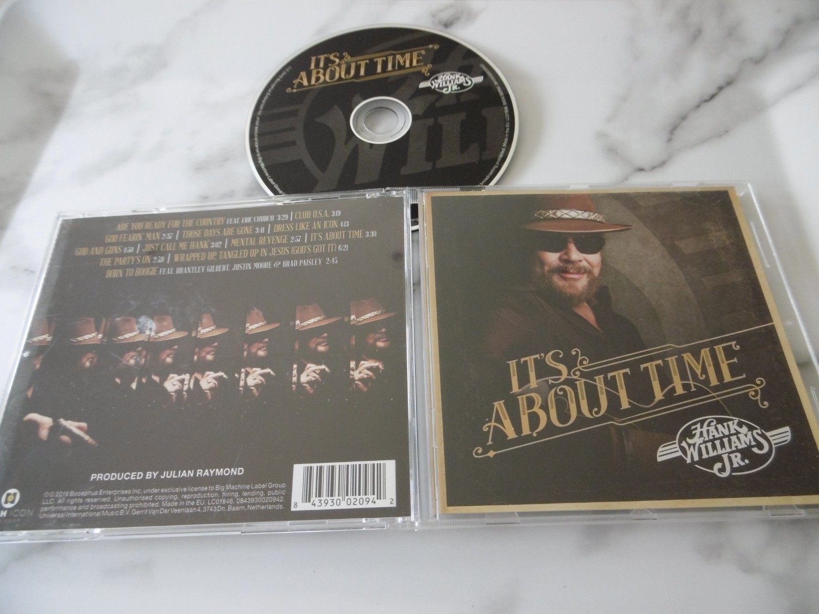 HANK WILLIAMS JR. IT'S ABOUT TIME CD ALBUM 2016 CLUB U.S.A. GOD FEARIN' MAN