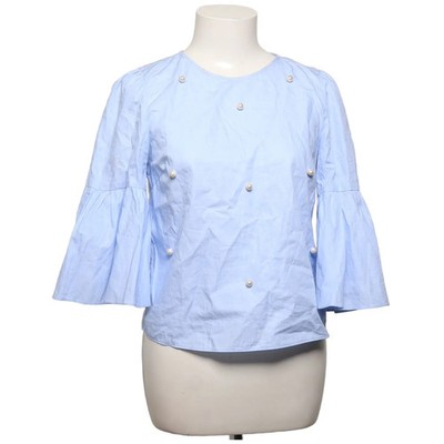Zara Basic Collection, Bluse, Größe: S, Blau, Baumwolle, Einfarbig, Damen #Ge6