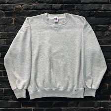 Vintage Russell Athletic blank sweatshirt mens Large Gray 80s 90s USA Crewneck