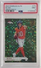 2024 Elite Bo Nix #175 Green Disco Rookie RC PSA 9 MINT Broncos