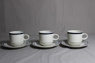 3 NEWCOR Cups & 3 Saucers In The Versailles Pattern, Japan