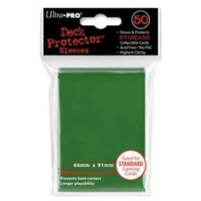 Image of Ultra Pro Standard Size Deck Protectors Box - Green [12 Packs/66Mm X 91Mm]