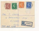 GB Cover First Day George V1 New Colours 3.05.51 Registered Witham