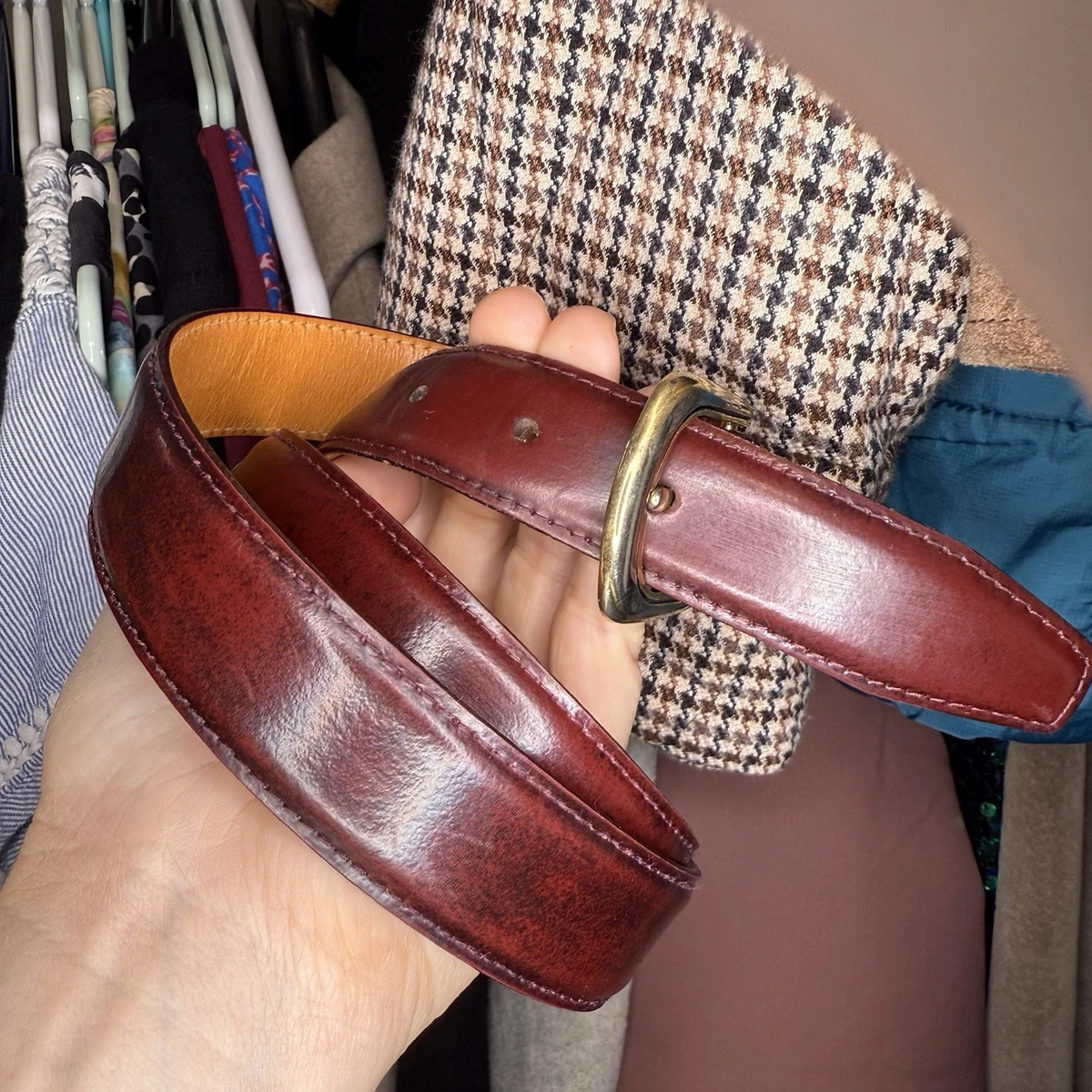Red Vintage Belts for sale | eBay