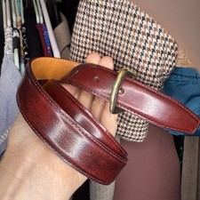 Vintage Kuppenheimer Claret Burgundy Cowhide Leather Belt Size 90 US 34/36 Waist