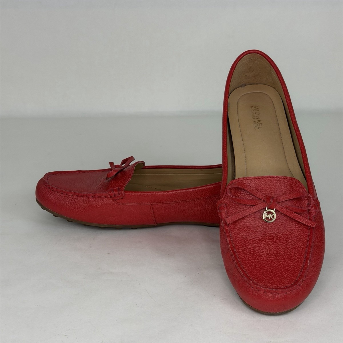 Michael Kors Leather Penny Loafers Size 11 MICHAEL Michael Kors EDEN LOAFER Black / White - Free  main image 4