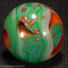 D.A.S. LUTZ LADEN FLAME Swirl Marble 3/4" Mint Hawkeyespicks sg — photo 4