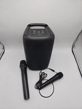Bluetooth Speaker With 2 Microphones Portable Karaoke Machine For Party Dual Sub