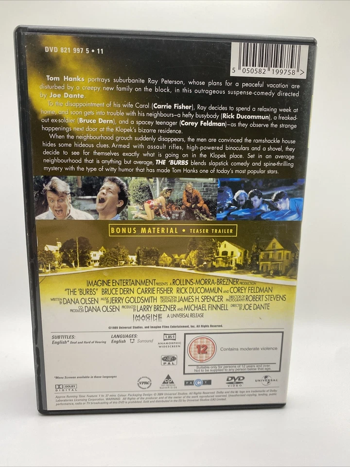 The Burbs Uncut, Big, Cast Away, Saving Private Ryan, Bachelor 5 Tom Hanks DVDs - Image 3 of 4