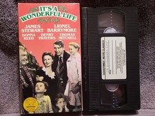 (3FREE) USED VHS It's a Wonderful Life (1946) Jimmy Stewart