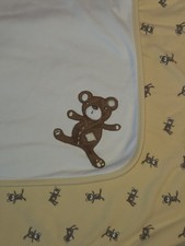 Gymboree 2005 WELL LOVED Yellow Teddy Bear Blanket VINTAGE