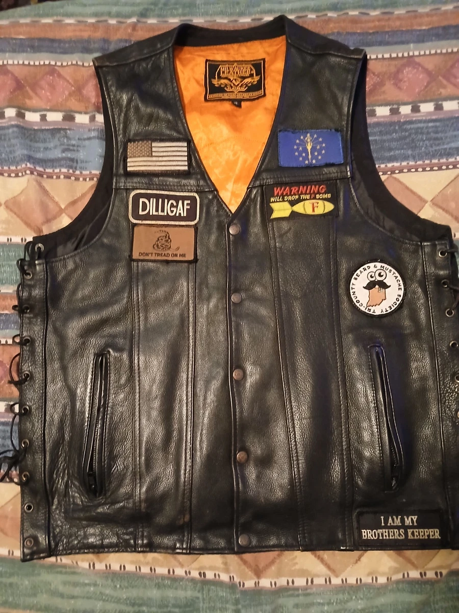 Milwaukee Leather レザーベスト XL 本革 黒 Milwaukee Leather Outer Shell Vests for Men for Sale | Shop New