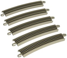 Bachmann Trains Snap-Fit E-Z Track 28" Radius 18 Degree Curved Track (5/card)