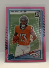 2025 Panini Donruss Optic Pat Bryant Rated Rookie Pink Prizm #215 Broncos