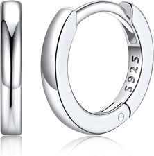925 Sterling Silver Small Hoop Earrings for Women Huggie Earrings Hypoallergenic