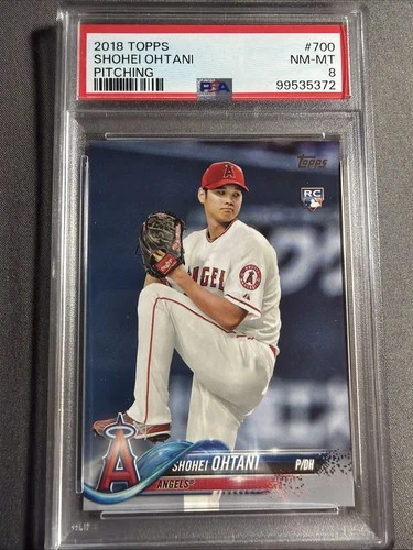 2018 Topps Shohei Ohtani #700 RC Pitching PSA 8
