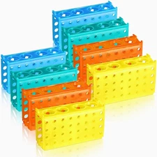 Barydat 8 Pcs Test Tube Rack 4 Way 0.5ml/ 1.5ml/ 10ml/ 15ml/ 50ml... 