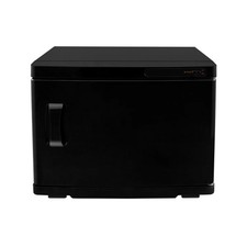 Hot Towel Warmer Cabinet 23L UV Steriliser Beauty Spa Black Disinfection Facial