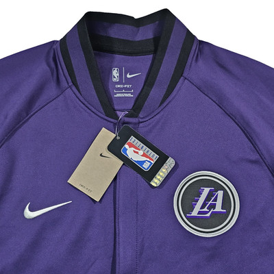 Nike NBA Lakers Warm Up Jacket Dri-FIT L LARGE Los Angeles City Edition NEW