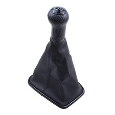 5 Speed Gear Shift Knob Stick Shifter Lever Head with Gaitor Boot Cover for