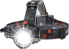 RJ-2166 Super Bright LED Headlamp with White Light,3 Modes Adjustable Headlight