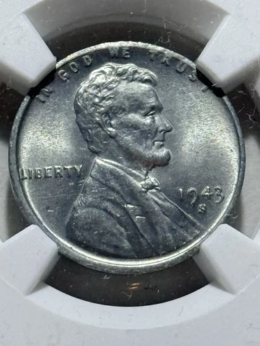 1943-S 1C Lincoln Cent MS-65