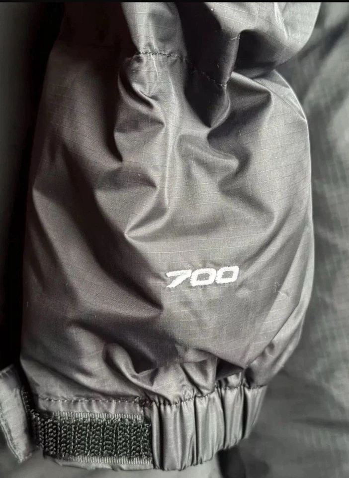 Mens The North Face Nuptse 700 Black Puffer Jacket - Image 3 of 4