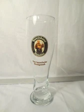 Vintage Franziskaner Weissbier German Tall Beer Pilsner Glass Clear .5 Liter 