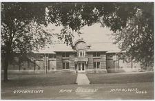 Ripon College Campus Ripon Wisconsin WI Postcard Gymnasium RPPC