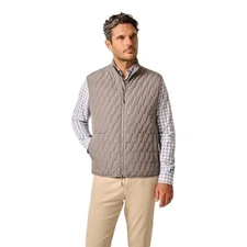 Johnnie-O johnnie-O Belfry Quilted Puffer Vest Concrete/XL, X-Large Gray