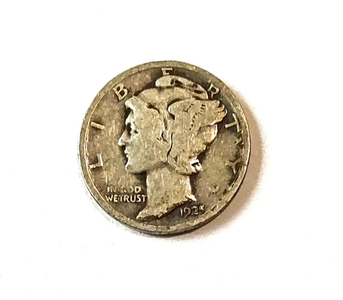 1925 Mercury Silver Dime VG-Fine FREE SHIPPING