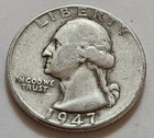 1947 Washington Quarter 25c 90% Silver (X38)