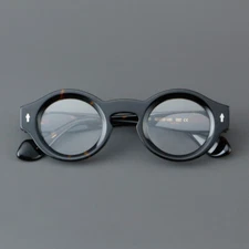 Acetate Round Retro Eyeglasses Men Women Classic Reading Glasses Thick Frames