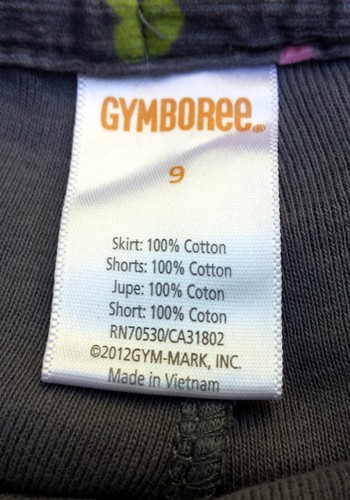 Gymboree Skirt Gray Corduroy Hearts Print Ruffled With Shorts Girls size 9 - Picture 2 of 8