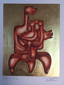 Alexandra Nechita、Luceafarul、希少画集画、新品額装付 Alexandra Nechita、Luceafarul、希少画集画、新品額装付