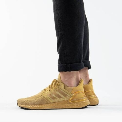 adidas Ultraboost 20 Running Shoes Size 8.5 Gold RRP £160 Brand New EG1343 - Picture 4 of 6