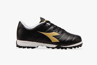 DIADORA PICHICHI TF JR NERO ARGENTO ORO SCARPE BAMBINI CALCETTO
