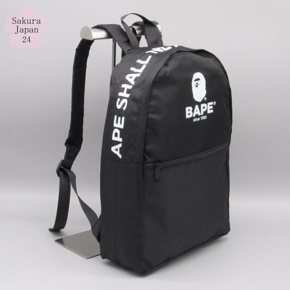 Mochila BAPE A Bathing Ape APE HEAD Logo Negra 2019 AW Revista Regalo Gratis Foto 3 de 4