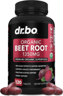 Humann SuperBeets Organic Super Beets Circulation Booster 120 caps 1350mg NEW