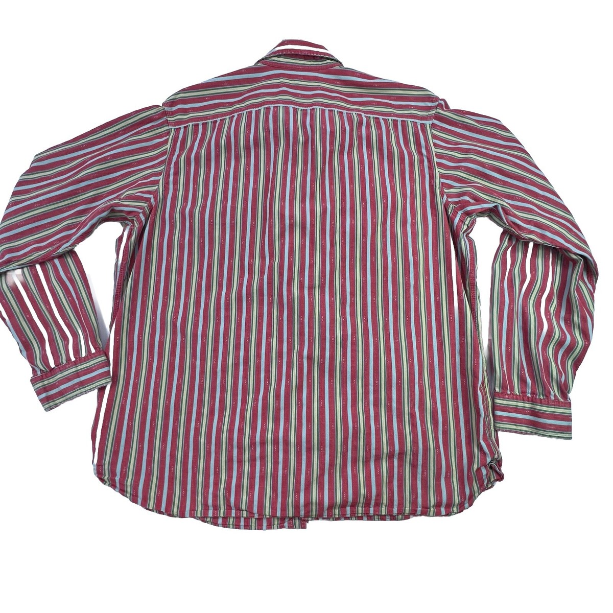 Polo By Ralph Lauren Long-Sleeve Multi-color Striped Shirt Mens Size XL