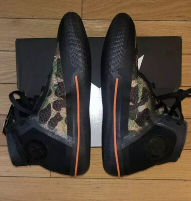 Converse Mens All Star Pro BB HI Camo Black/Bold Mandarin  display picture 2