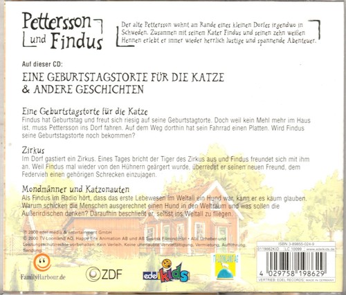CD / Pettersson und Findus / Eine Geb.-Torte für die Katze & andere Geschichten - Bild 2 von 2